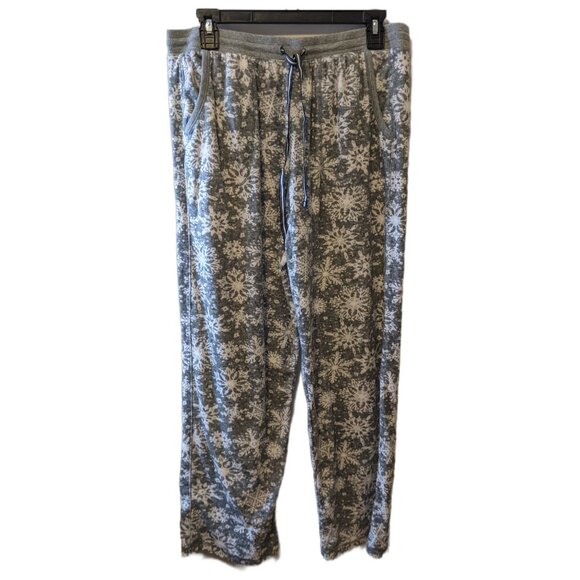 Womens Nautica Fleece Pajama Set Snowflake Print Winter Loungewear Comfy Soft M - Picture 8 of 12